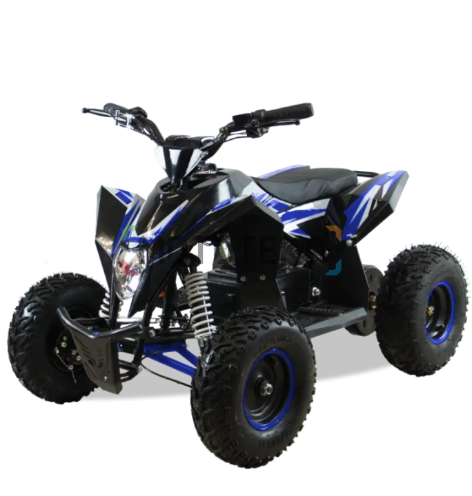 Электроквадроцикл подростковый Motax (Мотакс) Gekkon 1300W чёрный/синий (машинокомплект)