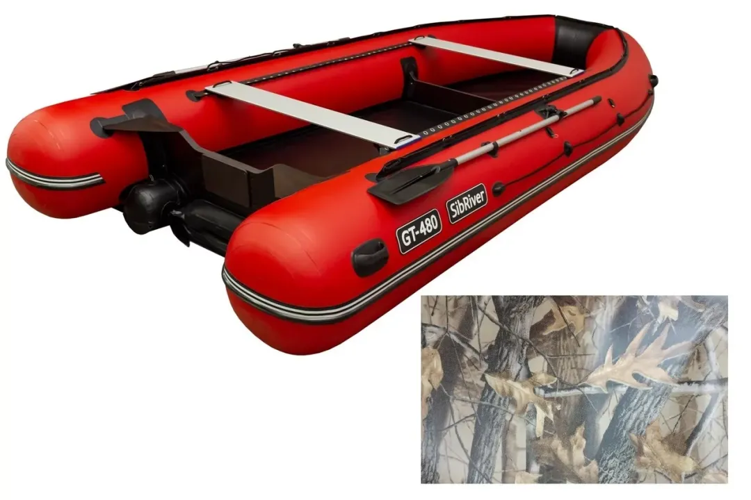 Лодка ПВХ SibRiver (Сибривер) GT - 520 Jet камуфляж (лес)