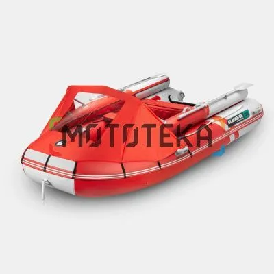 Лодка ПВХ GLADIATOR (Гладиатор) E 380 X PRO красный/белый