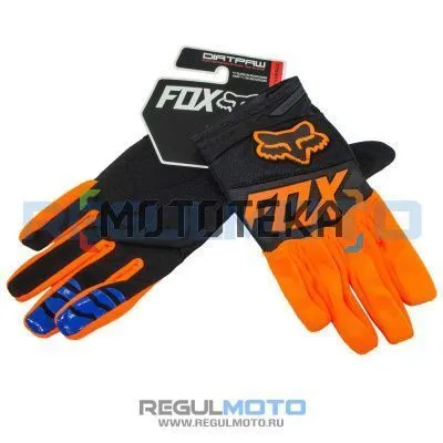 Перчатки FOX (Фокс) 4 Черный/оранжевый XL