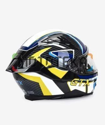 Шлем мото интеграл GTX 910SV №1 (XL) BLUE-WHITE