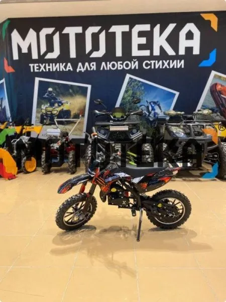 Мотоцикл кроссовый / эндуро Motax (Мотакс) Мини - кросс 50 ES (эл./ст.) чёрный/красный для детей | Мототека