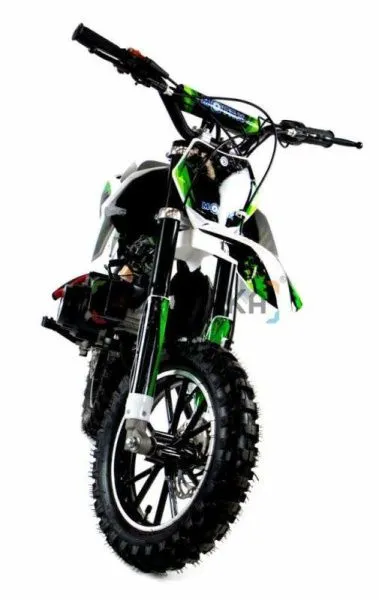 Мотоцикл кроссовый / эндуро Motax (Мотакс) Мини - кросс 50 ES (эл./ст.) белый/зелёный для детей | Мототека