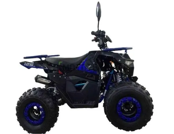 Квадроцикл детский Мотомир ATV Hammer 125 (серия 3) чёрный/красный (машинокомплект) | Мототека