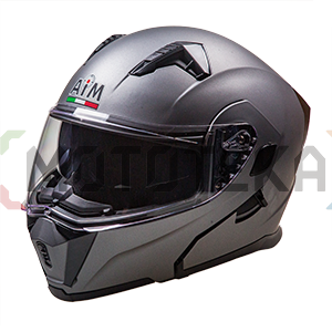 Шлем мото модуляр AiM (Аим) JK906 Grey Metal L