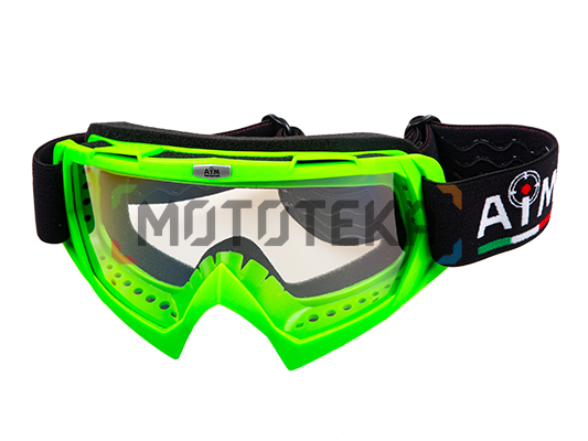 Мотоочки кроссовые AiM (Аим) 634-600 Green