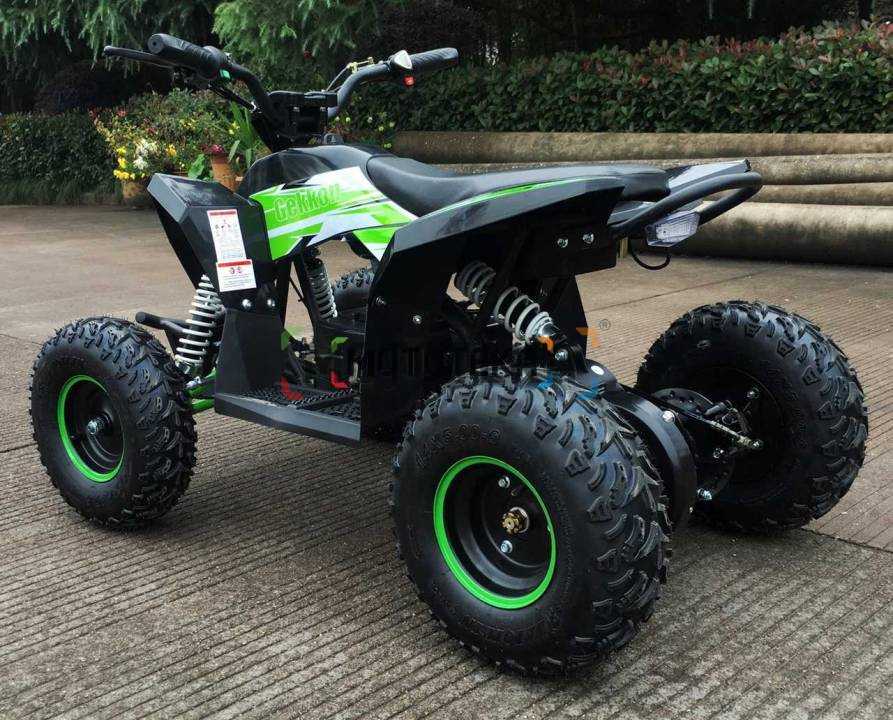 Электроквадроцикл подростковый Motax (Мотакс) Gekkon 1300W чёрный/красный (машинокомплект)