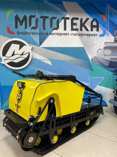 Мотобуксировщик Рыбак Старт 15 л.с.. Dinking. металлический капот (база 1430 мм) | Мототека